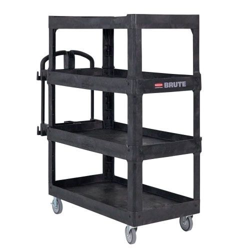 Rubbermaid Brute 4-Shelf Heavy Duty Ergo Utility Cart